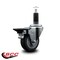 Service Caster 3.5'' Thermoplastic Rubber Swivel 1-1/8'' Expanding Stem Caster with Brake SCC-EX20S3514-TPRB-PLB-118 - alternate 2